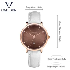 Cadisen C2015 dimension drawing (33mm, 8mm thick, 16mm strap)