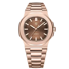Pagani Design PD-1728 with brown dial in a rose-gold-tone case and bracelet