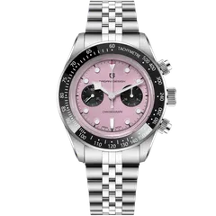 Pagani Design PD-1813 chronograph with pink dial and black subdials