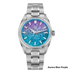 Watchdives WD0003C Elementum with purple-to-blue gradient ice-crack dial