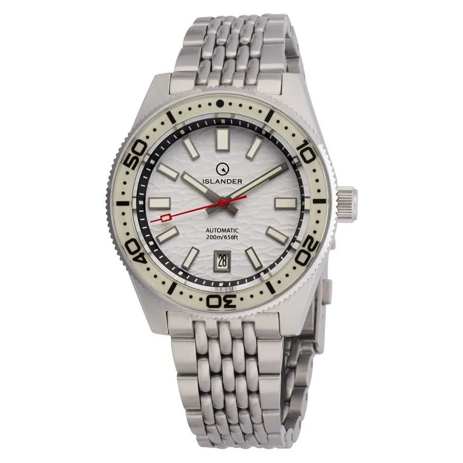 Islander Northport with white ripple dial on 7-link bracelet