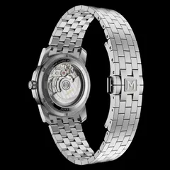 MAEN Lunar Classic 36 Top Grade display caseback showing the decorated Sellita SW280-1