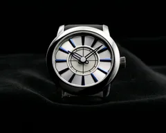 Cincinnati Watch Company Union Terminal 10 Year Limited Edition, layered silver dial with blue hands and accents