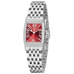 Pagani Design PD-1737 with red dial on steel bracelet