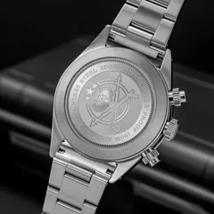 Addiesdive AD2559 engraved solid caseback ("water proof 100m")