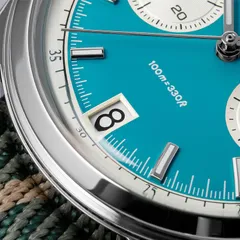 Addiesdive AD2542 dial close-up with the date window at 6
