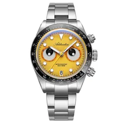 Addiesdive AD2557 with yellow dial and white and black "eye" sub-dials