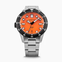 Nodus Deep Ember Destro, orange dial