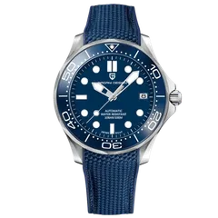 Pagani Design PD-1667 with blue dial on blue textured strap (sold as nylon)