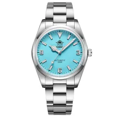 Addiesdive AD2112 with coral blue (light turquoise) dial
