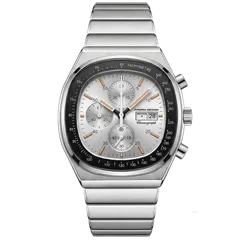 Pagani Design PD-1819 chronograph with silver-white dial