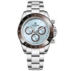 Pagani Design PD-1644 with ice-blue dial and brown bezel