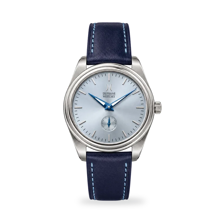 DuFrane Westlake, Brunch Blue ice blue dial with small seconds