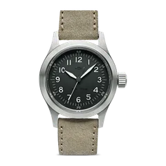 MKII Cruxible Type A-11 Non-date on a suede strap