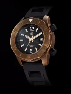 Zelos Abyss 3000m Bronze, black dial, bronze bezel