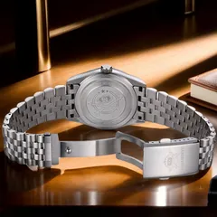 Addiesdive AD2535 engraved solid caseback, jubilee bracelet and signed folding clasp