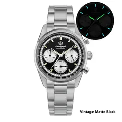 Watchdives WD0526 with vintage matte black dial and white subdials