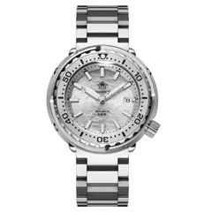Addiesdive AD2098 with white wave-textured dial