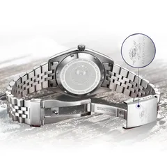 Addiesdive AD2118 solid engraved caseback and fold-over clasp