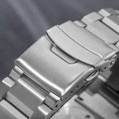 Addiesdive AD2069 fold-over clasp with flip lock and spring-bar micro-adjust holes