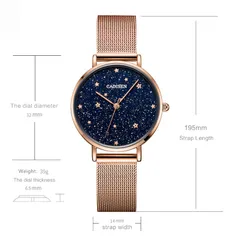 Cadisen C2040 dimension drawing (32mm, 6.5mm thick, 14mm strap, 39g)