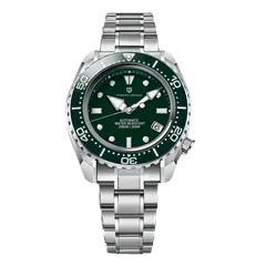 Pagani Design PD-1680 with green dial and green bezel on steel bracelet