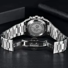 Pagani Design PD-1707 solid caseback engraved "Water resistant 200M" and butterfly clasp