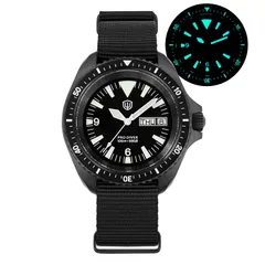 Watchdives WD1980 V3 day-date with black PVD case