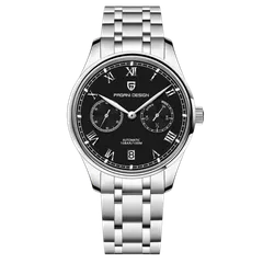 Pagani Design PD-1772 with black dial on steel bracelet