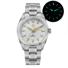 Watchdives WD0003C Elementum with white enamel dial and gold indices