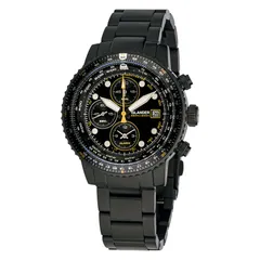 Islander Calverton flight chronograph in black IP