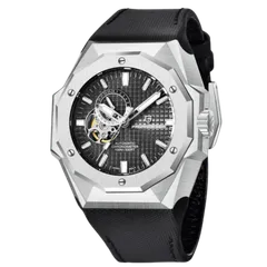 Pagani Design PD-YS010 with black dial and steel bezel on black strap