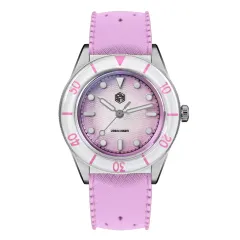 San Martin SN0151-GS with pink mother-of-pearl dial