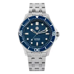 San Martin SN088-G2 with blue wave dial and blue bezel