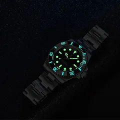 Pagani Design PD-1694 lume on hands, indices and bezel