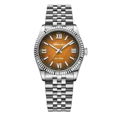 Addiesdive AD2512 "yellow" version, with an amber-orange textured dial