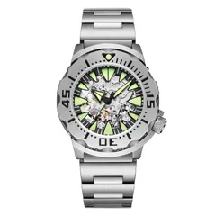 Addiesdive AD2103 skeleton with black chapter ring