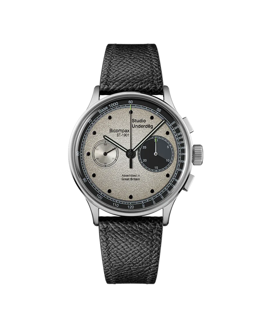 Studio Underd0g 01SERIES Gen3 Go0fy Panda chronograph on leather strap