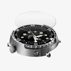 Addiesdive H5 case side showing the shroud held by hex screws (older "Marinemaster Professional" dial print)