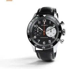 Hemel Air Power, black dial with white big-eye subdial