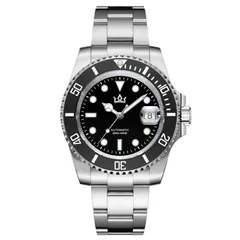 AddiesKIN K012 with black sardonyx stone dial and black ceramic bezel