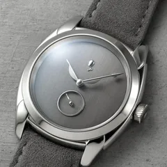 Isotope Mercury Shadow, grey brushed dial, grey suede strap