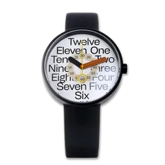 Anicorn TTT Christchurch 10 Years of TDF with hours spelled out in type on a white dial