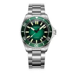 Aquatico Ocean Diver Tritium with green dial and green bezel