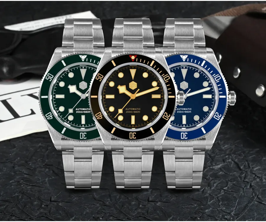 San Martin SN008-G in green, black and blue on bracelets