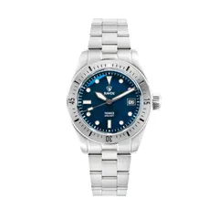 Raven Trekker, Vintage Blue with stainless steel bezel