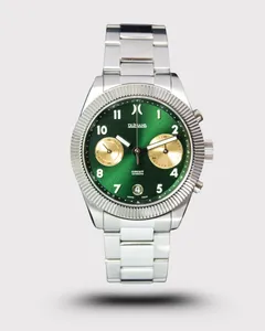 DuFrane Circuit Chronograph Customer Edition, racing green dial with gold registers