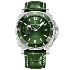 Pagani Design PD-1820 with green dial on green leather strap