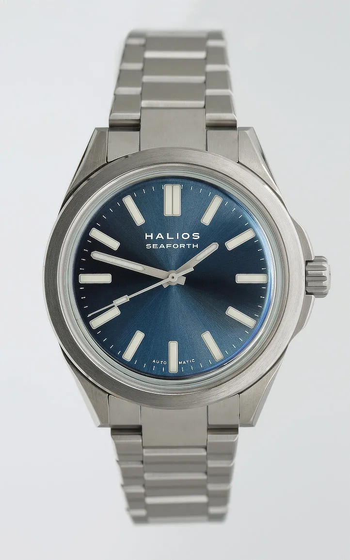 Halios Seaforth IV fixed bezel, Sunburst Blue dial