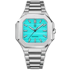 Pagani Design PD-YS019 with turquoise dial on steel bracelet